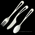Designed Recycling 100% compostable CPLA biodegradable fork with hole
